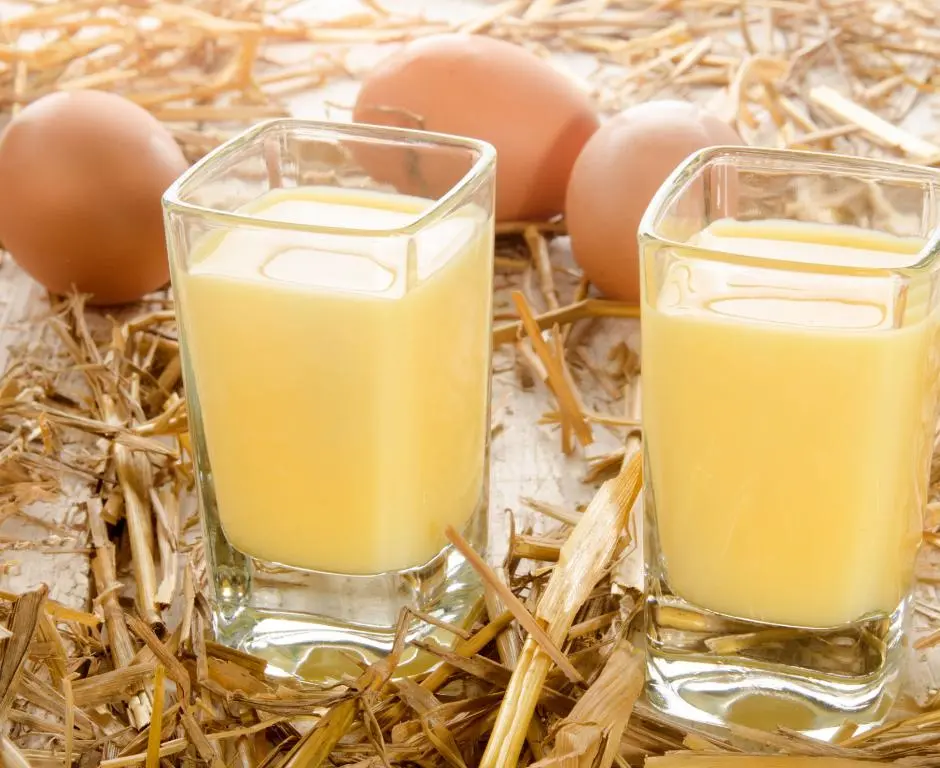 homemade egg liqueur