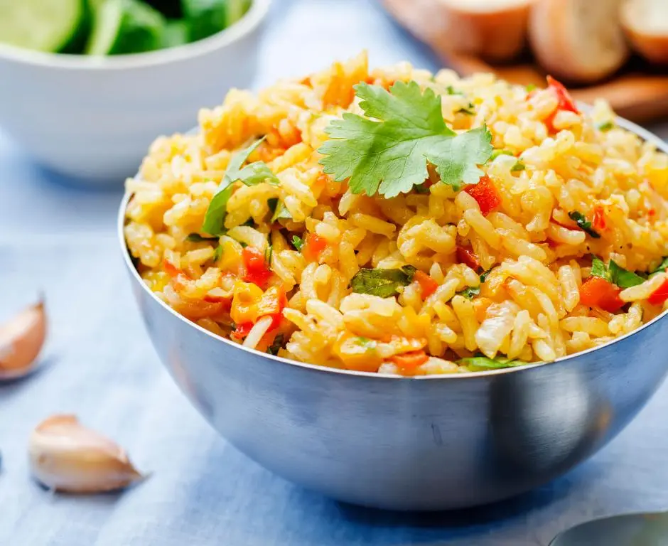 jasmine rice with-toasted pine nuts and chives