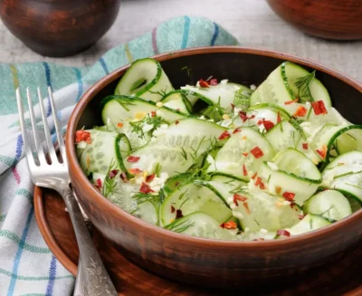 cucumber ribbon salad