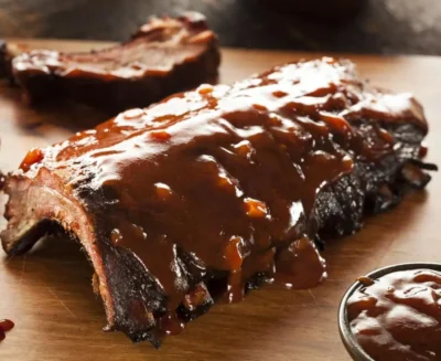 pork spareribs honey lemon glaze