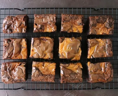 salted caramel brownies