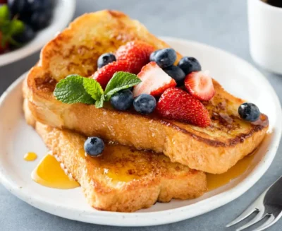 baked yogurt custard toast