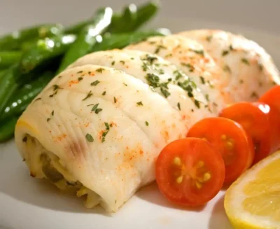 crab stuffed flounder