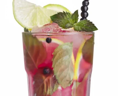 Blueberry Coconut Water Mojito