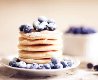 Blueberry Lemon Ricotta Pancakes