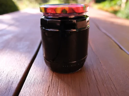 Homemade Chokecherry (Aronia) Syrup making - step 7