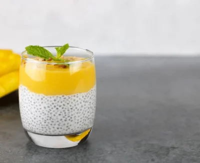 Chia Pudding with Mango and Coconut