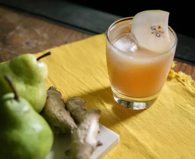 Vanilla Pear Rum Cocktail