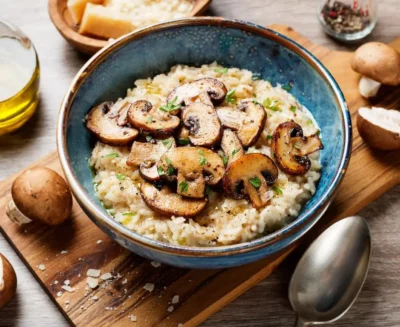 Vegan Mushroom Risotto