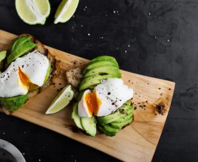 Avocado and Poached Egg Bruschetta