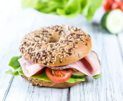 Lazy Bagel Sandwich