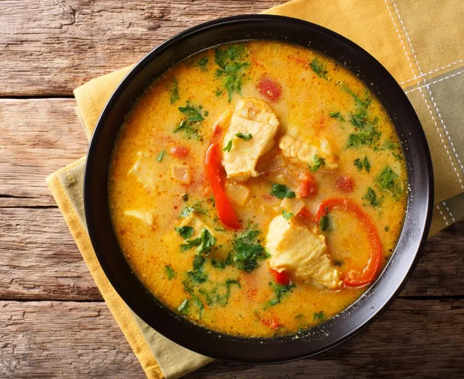 Paleo Brazilian Moqueca (Fish Stew) with Coconut Milk