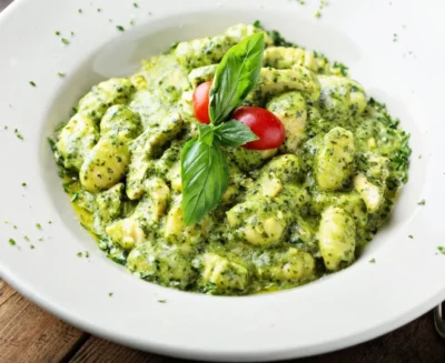 Gluten-Free Italian Gnocchi with Pesto