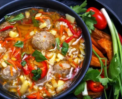 Keto-Friendly Italian Meatball Soup