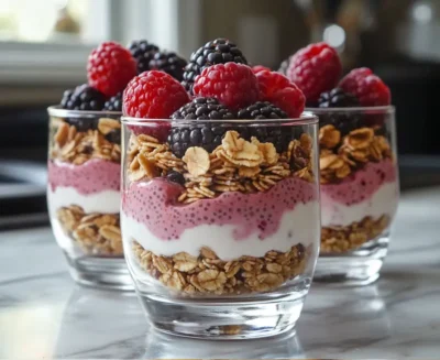 Dairy-Free Berry Chia Pudding Parfait