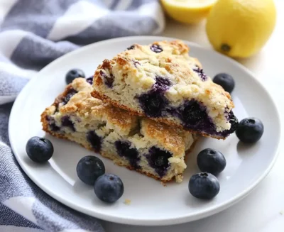 Gluten-Free Lemon Blueberry Scones with Almond Flour