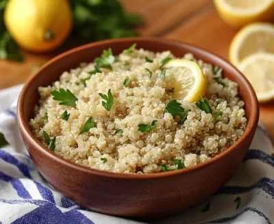 One-Pot Lemon Herb Quinoa Pilaf