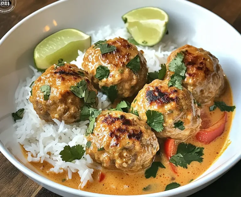 Paleo Thai Coconut Curry Meatballs