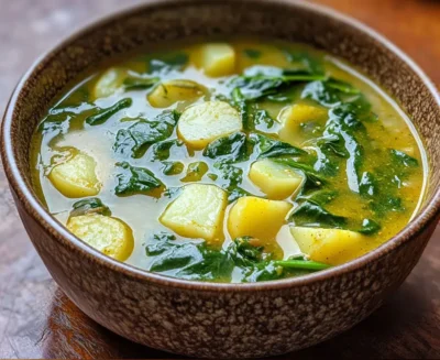Simply Spinach and Potato Curry Soup