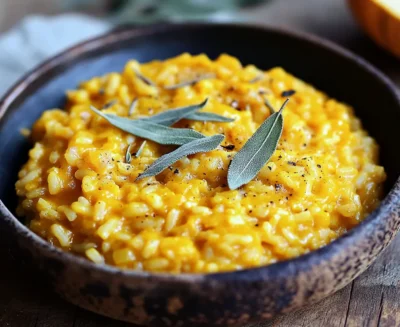 Vegan Pumpkin and Sage Risotto