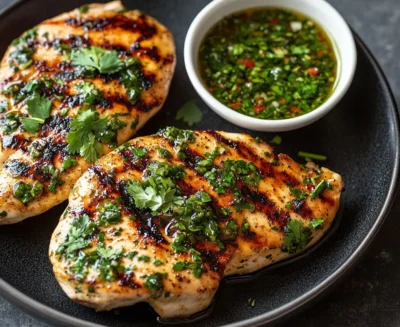 Whole30 Brazilian Grilled Chicken with Chimichurri Sauce