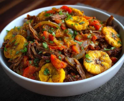 Paleo Cuban Ropa Vieja with Plantains